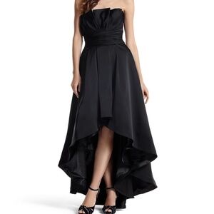 White House Black Market High Low Black Formal Gown Dress